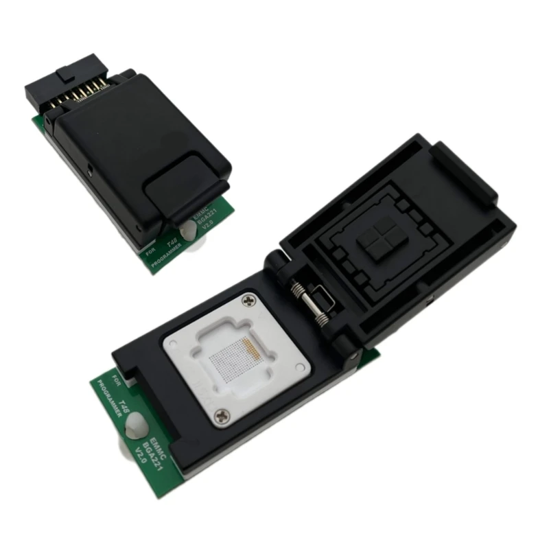 Adaptador chip EMMC BGA221 V2.0 Programador Adaptador programação Sonda cabeça dupla