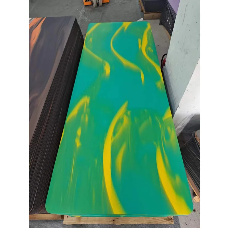 High Quality Matte PU Water Ripple Pattern Yoga Mat New Trend Multiple Pilates Natural Rubber