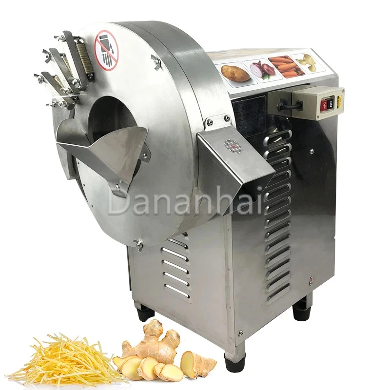 

Fully Automatic Commercial French Fries, Onion Chopper, Ginger, Bamboo Shoots, Papaya Roots, Vegetable Slicer