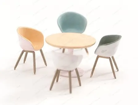 1/18 1/24 1/43 1/64 1/87 Mini Round Table Chair 5 Pieces Set Micro Furniture Diorama Accessories For Car Model Scene Layout