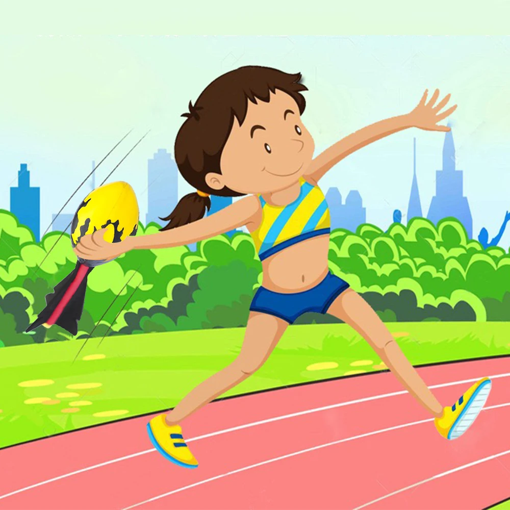 Bola de vórtice de espuma con silbatos para niños, equipo deportivo para la escuela de atletismo Junior, tiro de objetivo, cohete Aero aullador