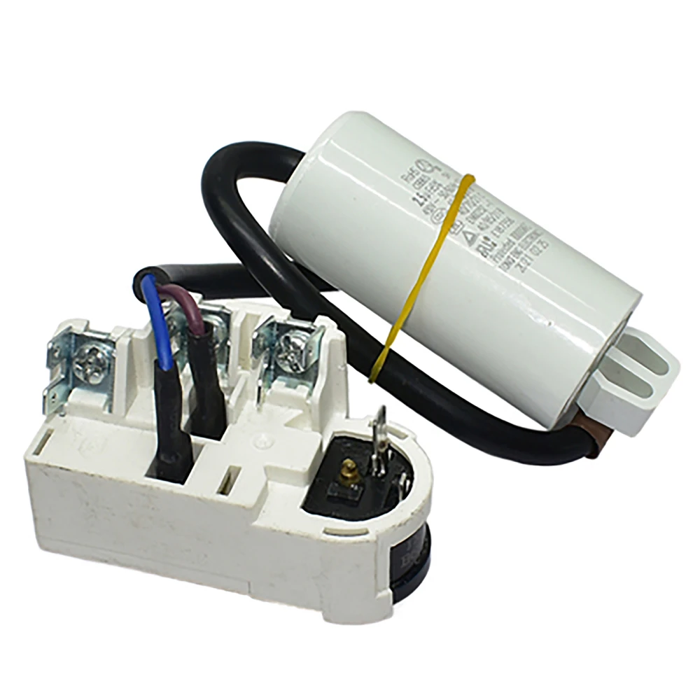 Refrigerator Starter/ 400-450V 2.5/ 3/ 4/ 5UF Capacitor for Haier/ Frestec Compressor Replace Overload Overheat Protector Relay