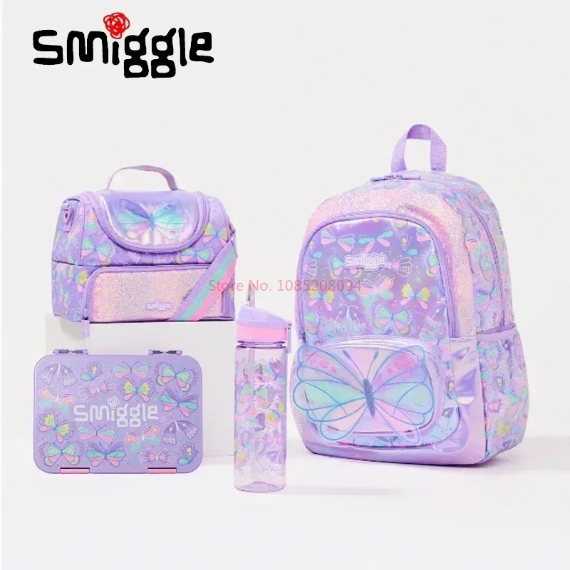 

Австралийский рюкзак Smiggle, Детские канцелярские принадлежности, школьная сумка, сумка для ручек, милый рюкзак, сумка для еды, чашка для воды, подарок для студента