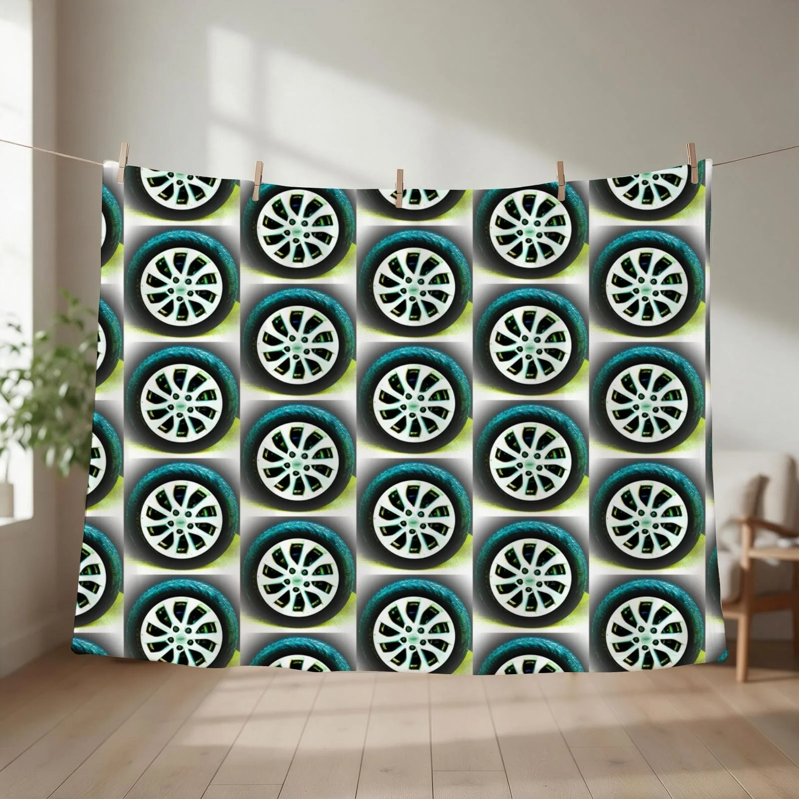 Tire Art Throw Blanket Comforter Luxury Thicken heavy to sleep Plush Blankets