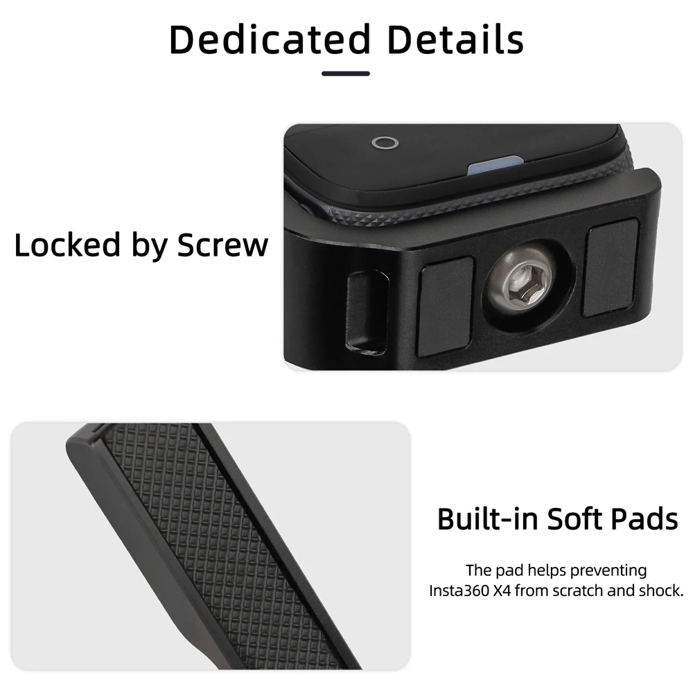 Untuk Insta360 X4 braket magnetik berbentuk L, dudukan dasar braket vertikal, Kit aksesori kamera adaptor variabel untuk Insta360 X4