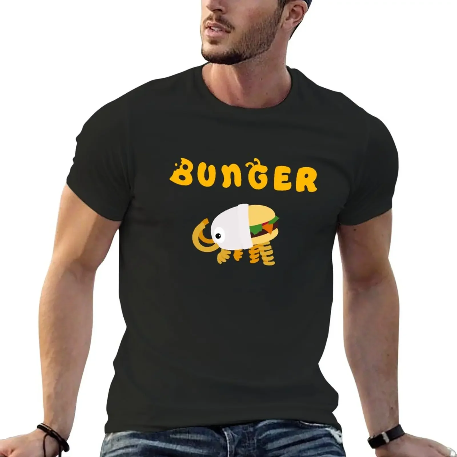 Bunger For Fans T-Shirt animal print shirt for boys cute clothes Oversized t-shirt Tee shirt men clothes