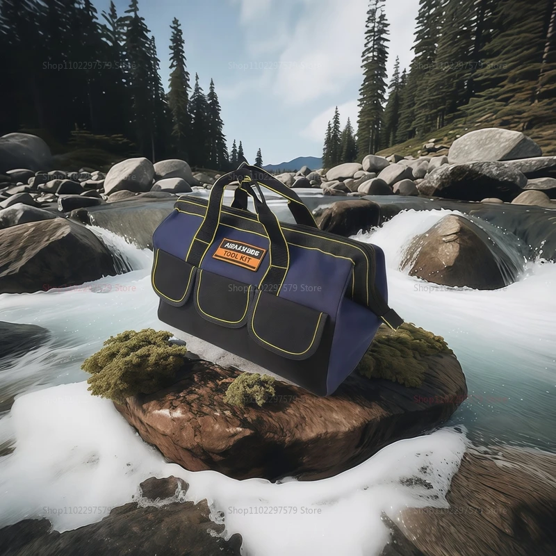 16인치 18인치 전기 기술자 공구 가방, 고강도 방수 1680D 옥스포드 다용도 포켓 수납 휴대용 가방 (건설 및 DIY용)