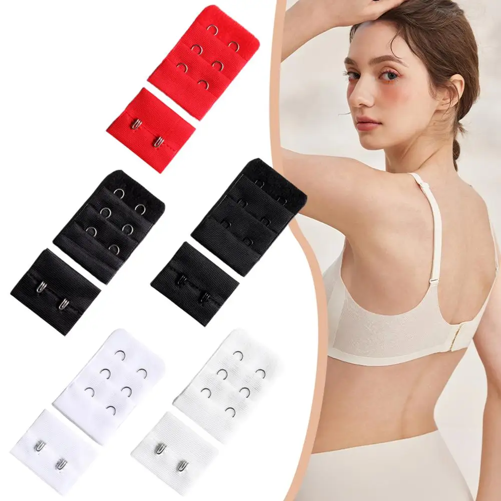 10Pcs Extendable Women Bra Auxiliary Straps Soft And Comfortable Stretchy Bra Extension Strap 3 Rows 2 Hooks Accessories