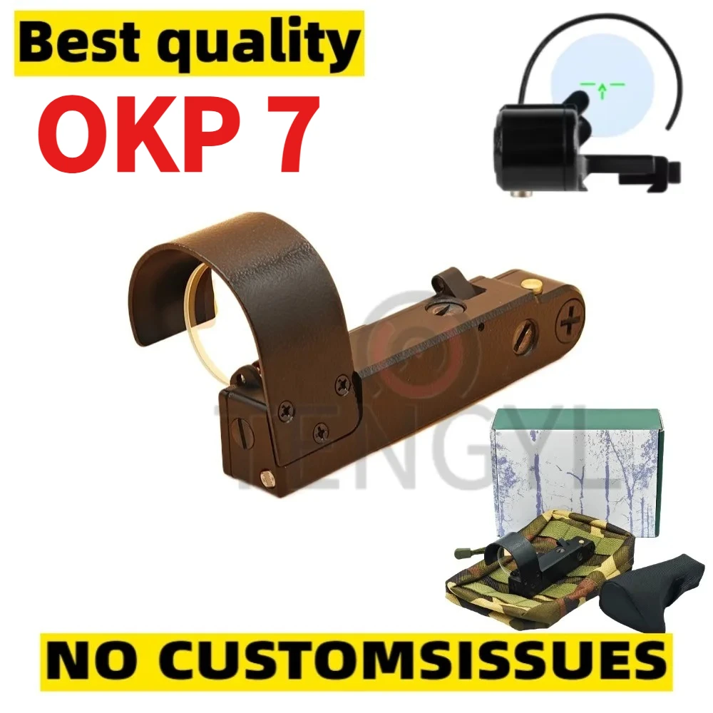 

A SVD 1x34 OKP-7 ОКП-7 Russian Reflex Sight MVD Tactical OKP-7 Red Dot Optic QR Mount Version Short Dovetail Mount