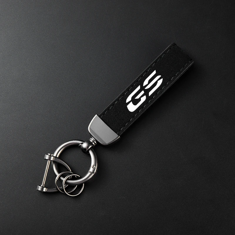 For BMW R1200GS R1250GS R 1200GS R1250 GS R 1250 GS LC ADV Accessories High-Grade Leather Suede Keychain Motorcycle Key Ring