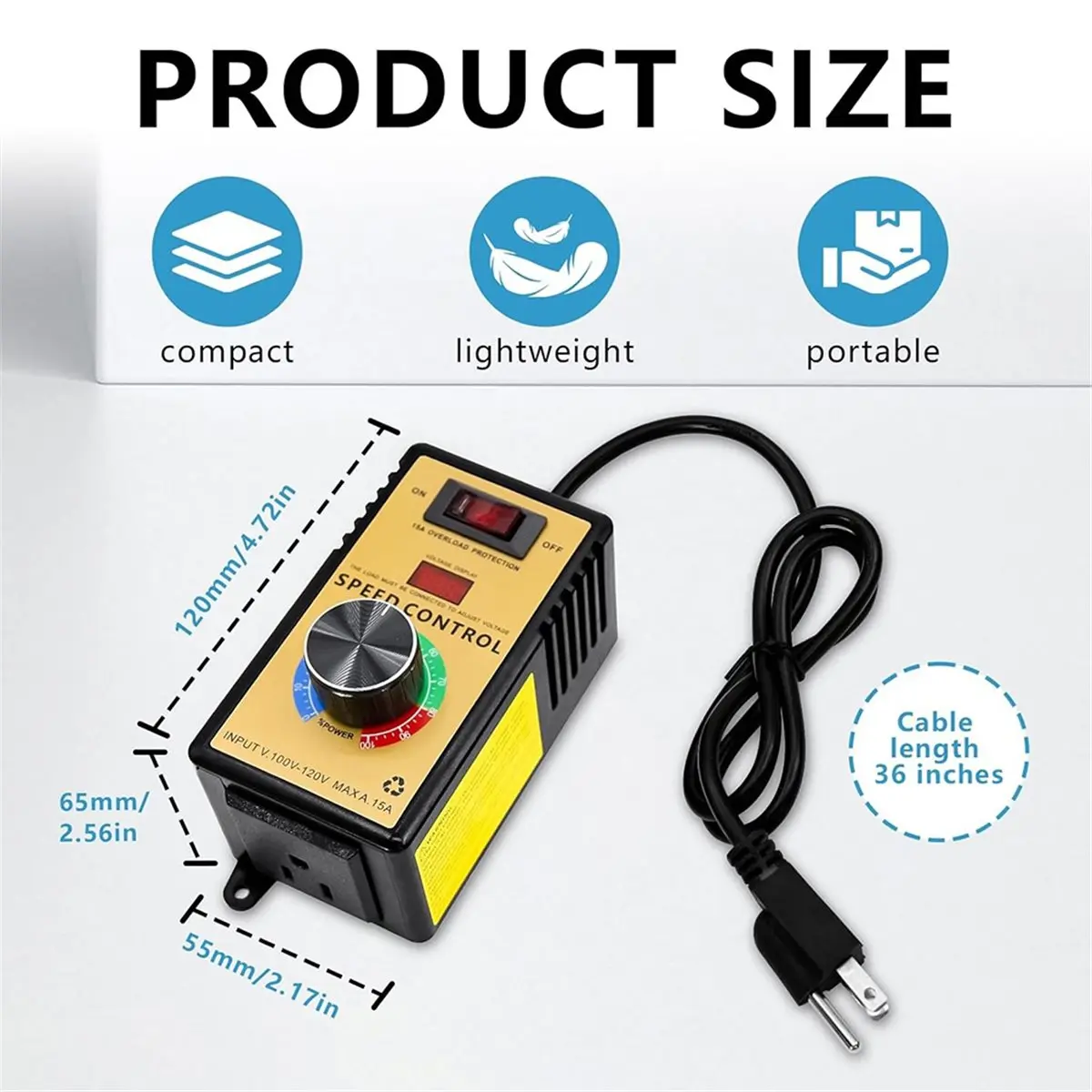 Promotional-4000W Angle Grinder Speed Controller for Various Household Appliances US Plug