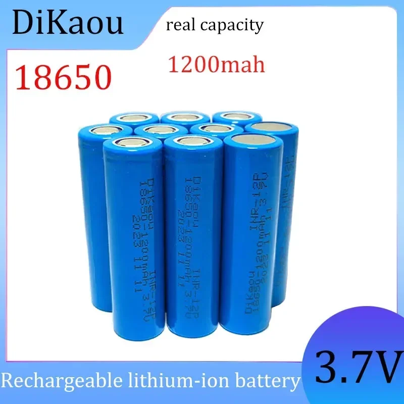 

1-20pcs battery capacity 1200mAh 3.7V 18650 rechargeable lithium-ion batter suitable for bright flashlight electronic toy batter