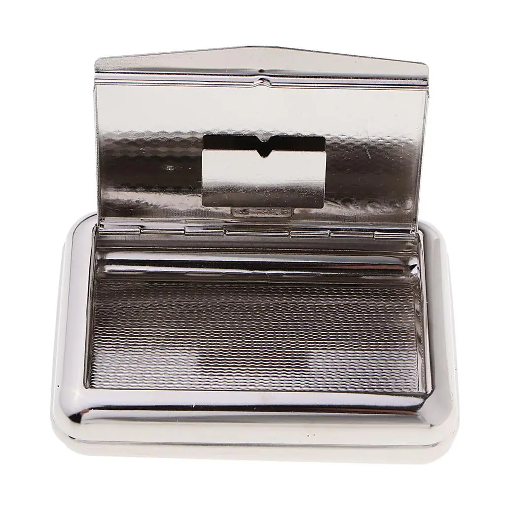 Silver Smoking Pipe Tobacco Storage Case Moisturize Box for Fathers Day Gift