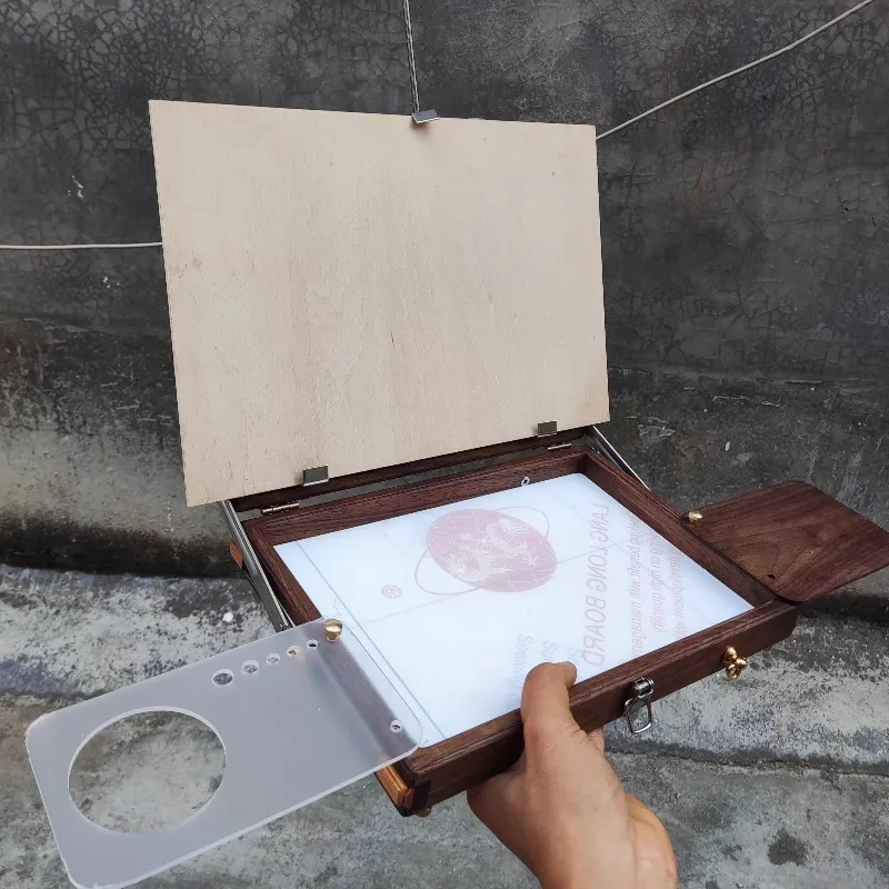 20x30x6cm Portable Wooden Art Painting Rectangular Box Art Students Outdoor Sketching Watercolor/oil Painting Palette Cases
