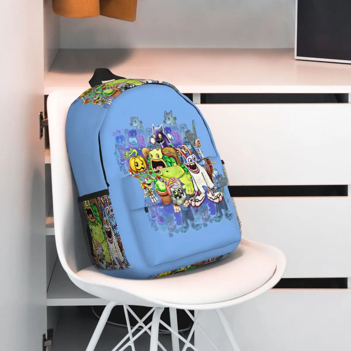 My Singing Monsters Characters Backpack Hot Sale Daypack Large Capacity Boy Girl BookBag Shoulder Bags for Men Women School Bag