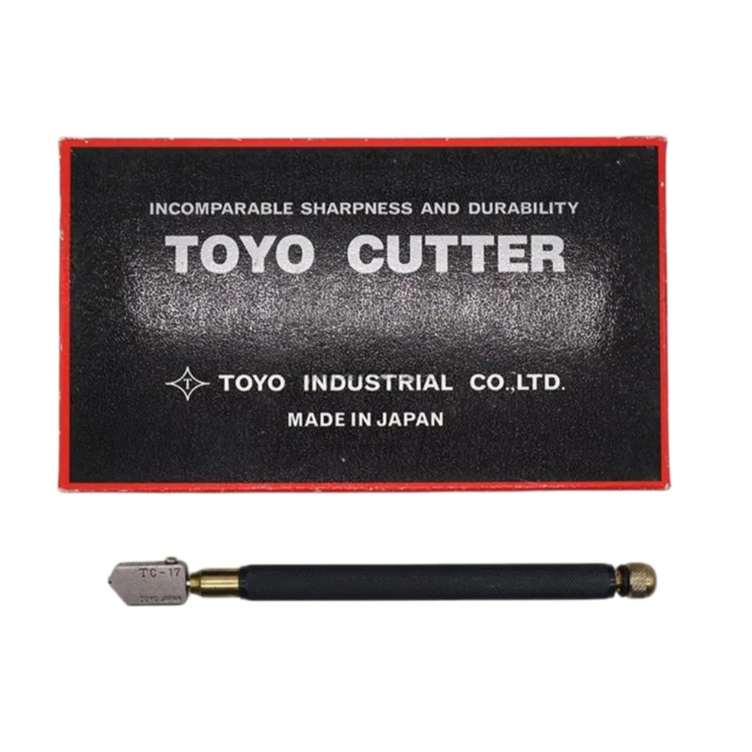 TOYO Japan TC-17 Professional Glass Cutter Industrial Grade High Precision Stable Cutting Diamond Roller Wheel 3-15mm Glass Tool