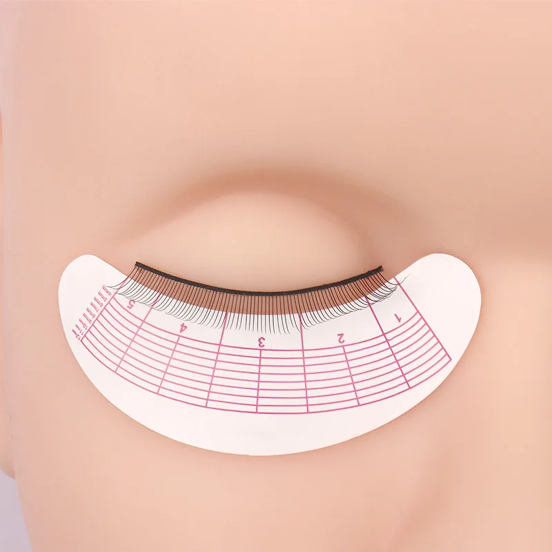 Eyelash Extension Practice Salon Training Disposable Lash Mapping Positioning Sticker Sheet