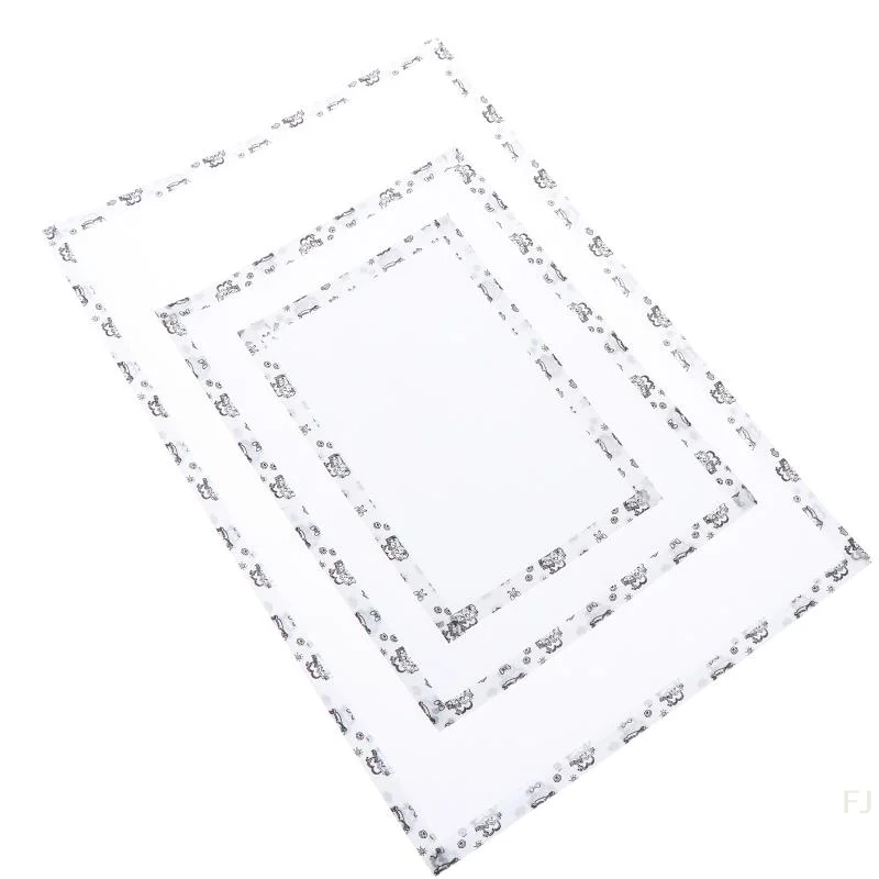 

[YU]5Pcs Perler Beads Baking Cloth Edge-stitched Transparent Iron-on Mat Heat-resistant Paper DIY Accessories Perler Beads