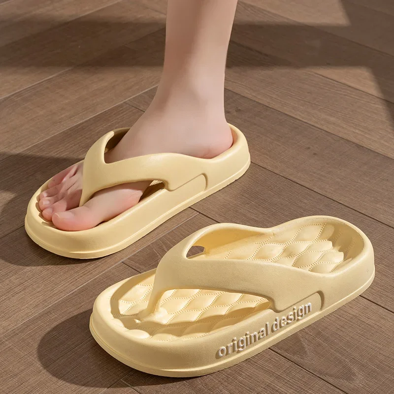 Sandales coordonnantes pour hommes et femmes, pantoufles d'été, tongs d'intérieur décontractées, chaussures de plage confortables