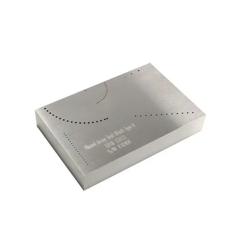 OEM YUSHI Phased Array-testblok ASME-blok IIW-type 1 IIW-type 2 V2 V1 ultrasoon kalibratieblok met fabriekscertificaat