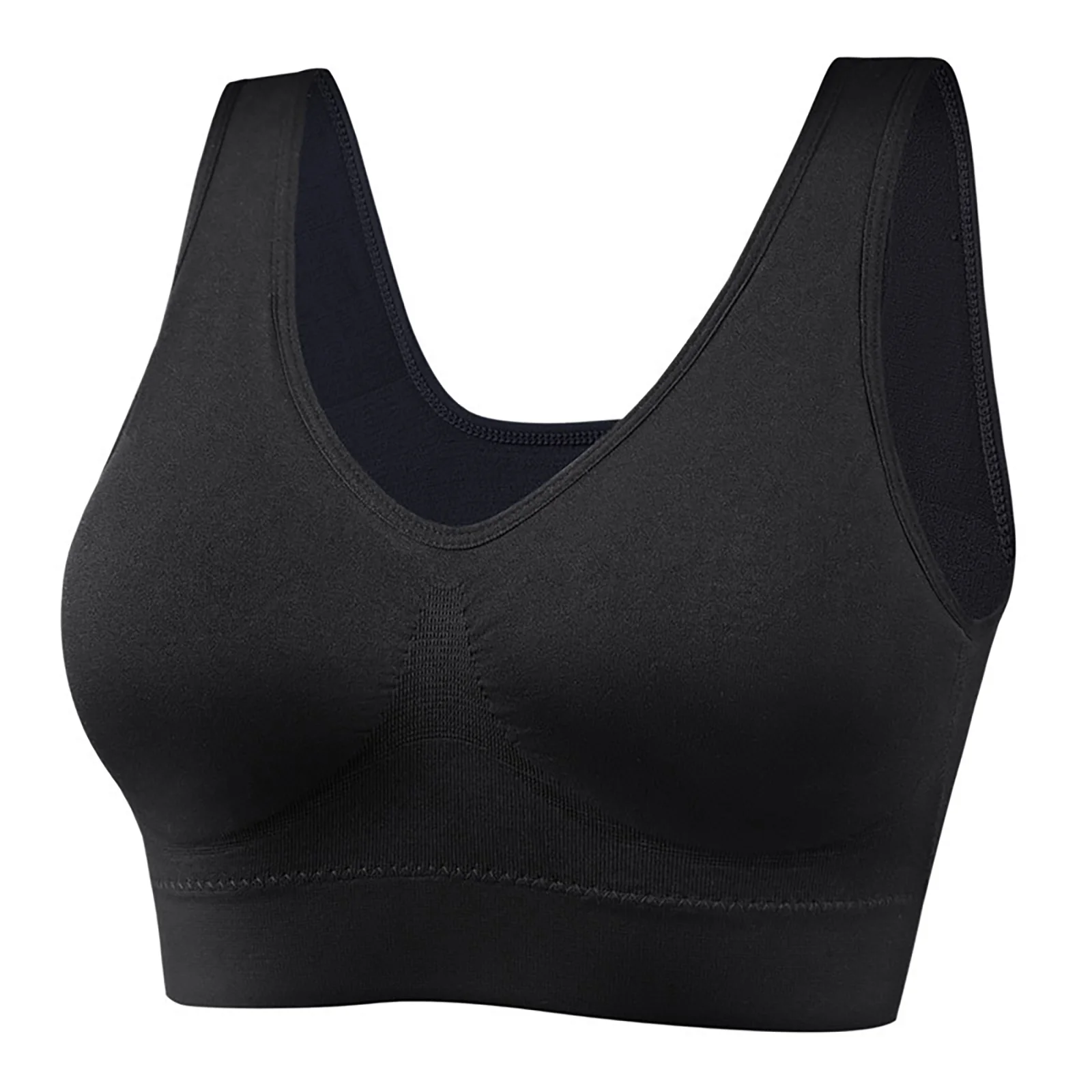 IUSIBRALEA-Sujetador deportivo para mujer, ropa interior sin anillo de acero, chaleco sin costuras de una pieza, sujetadores a prueba de golpes, talla grande, Yoga, correr, copa completa