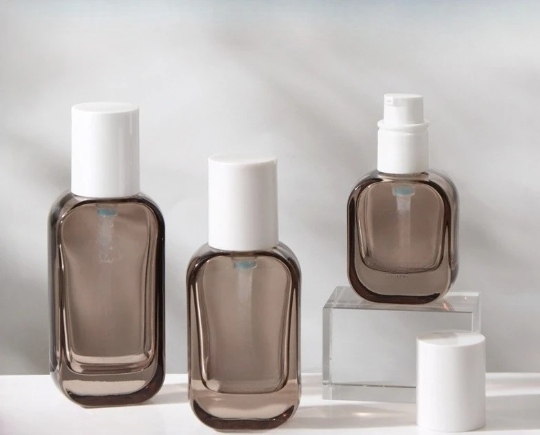 ‌ 1 Stuks 30 Ml/50/100 Ml Cosmetische Lotion Fles Lege Glazen Gezichtscrème Pot, hervulbare Gezichtsmasker Container Voor Huidverzorging Verpakking