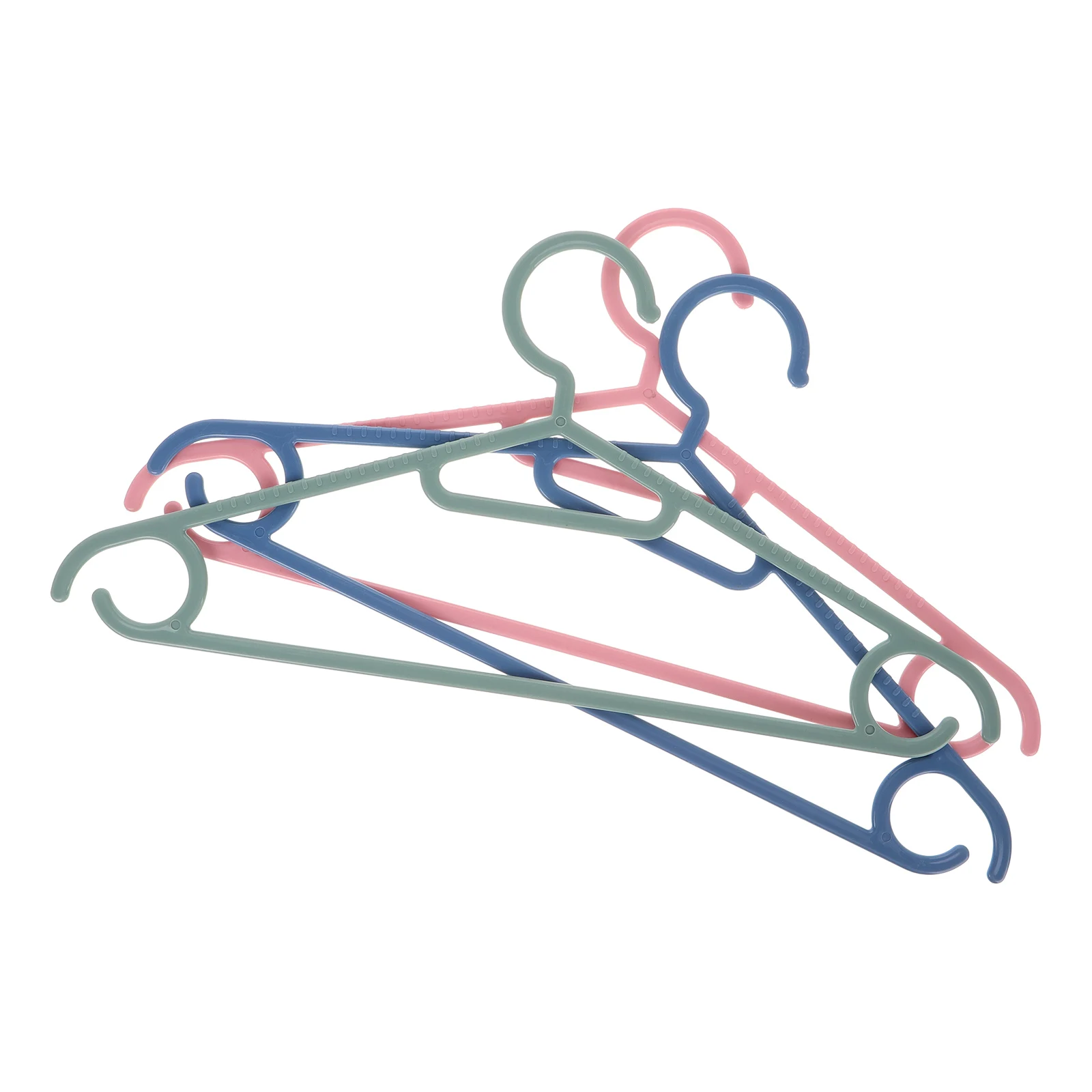 

3Pcs Plastic Clothes Hangers Reinforced Non Slip Balcony Clothes Drying Rack for Sweaters Shirts Pants Dresses