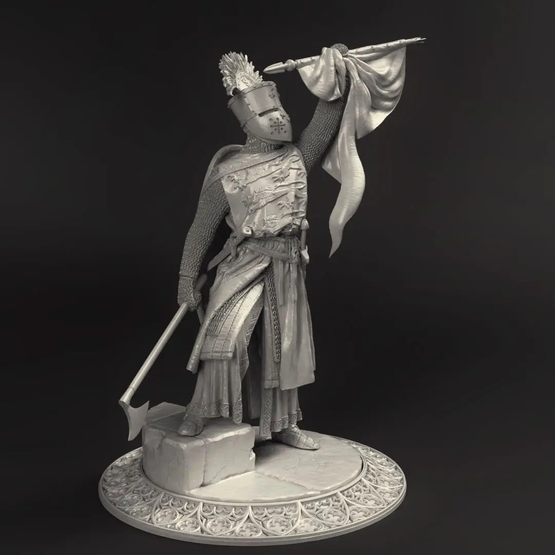 1/24  Resin Model Figure GK，Richard the Lionheart, Accra 1194 , Unassembled and unpainted kit