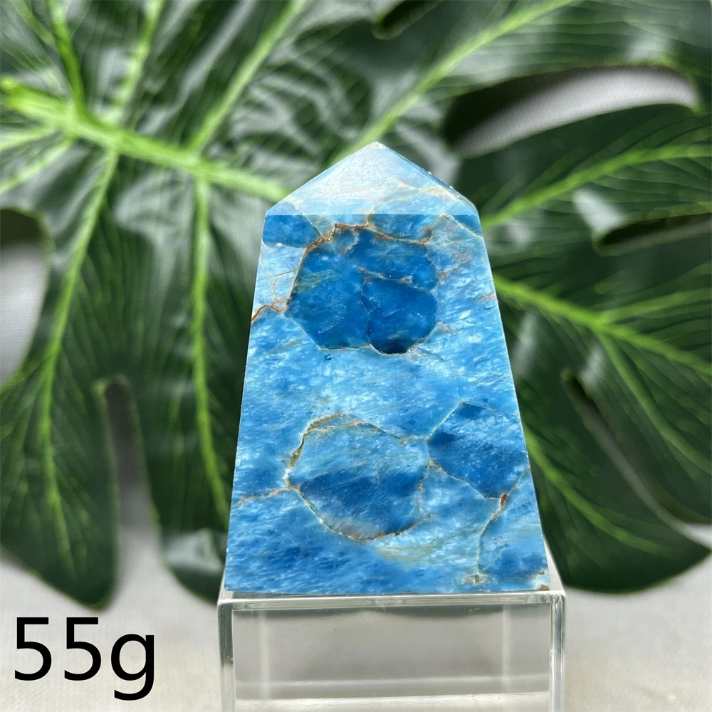 Natural Gemstones Dominican Larimar Tower Original Mineral Specimens Home Room Decoration Holiday Gift Collection Stone Healing