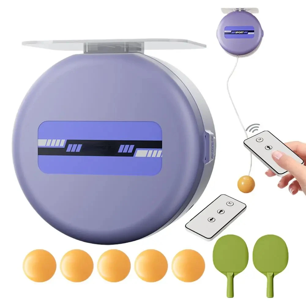 تنس الطاولة في الأماكن المغلقة، مدرب تنس الطاولة على السقف، جهاز تحكم عن بعد قابل للتعديل، مدرب تنس الطاولة مع