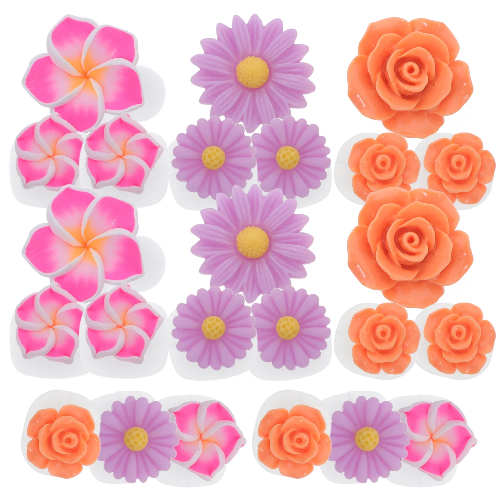 

24pcs Toe Separators for Nail Polish Silicone Flower Toe Separator Pedicure Tools Easy Clean Reusable Home Salon Use