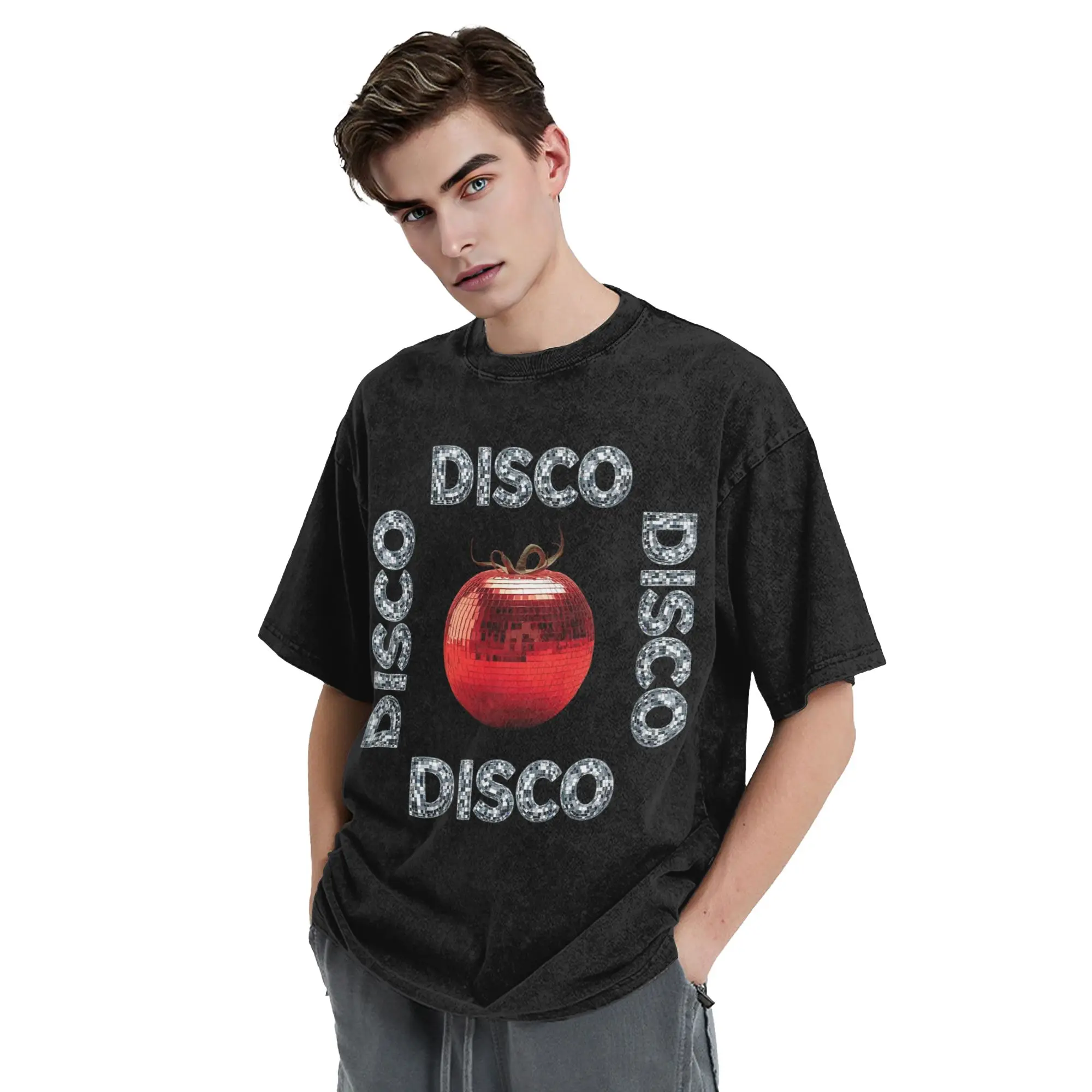 Harrys Styles Kiss All The Time Disco Occasionally  Washed T Shirts Streetwear Vintage T-Shirt  Tees for Men Women Cotton Summer