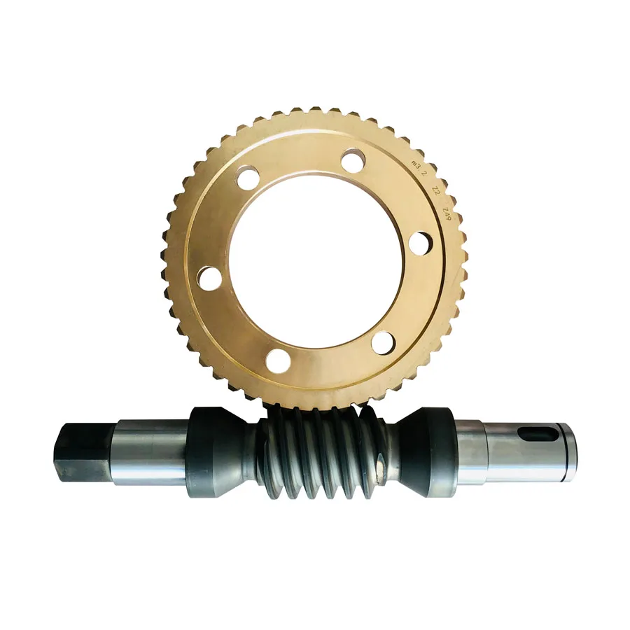 for Custom Stainless Steel Worm Wheel Worm Shaft Set Industrial Gearbox Hobbed Heat Treated OEM Part New ISO9001 Certified DB