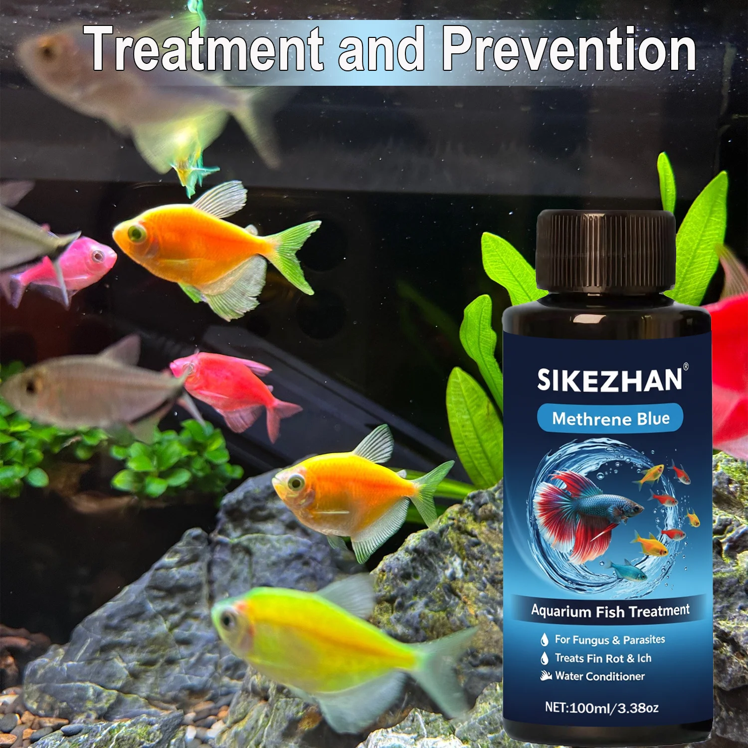 Premium Methylene Blue Fish Me - огляд і ціна Aquarium Fish Medicine