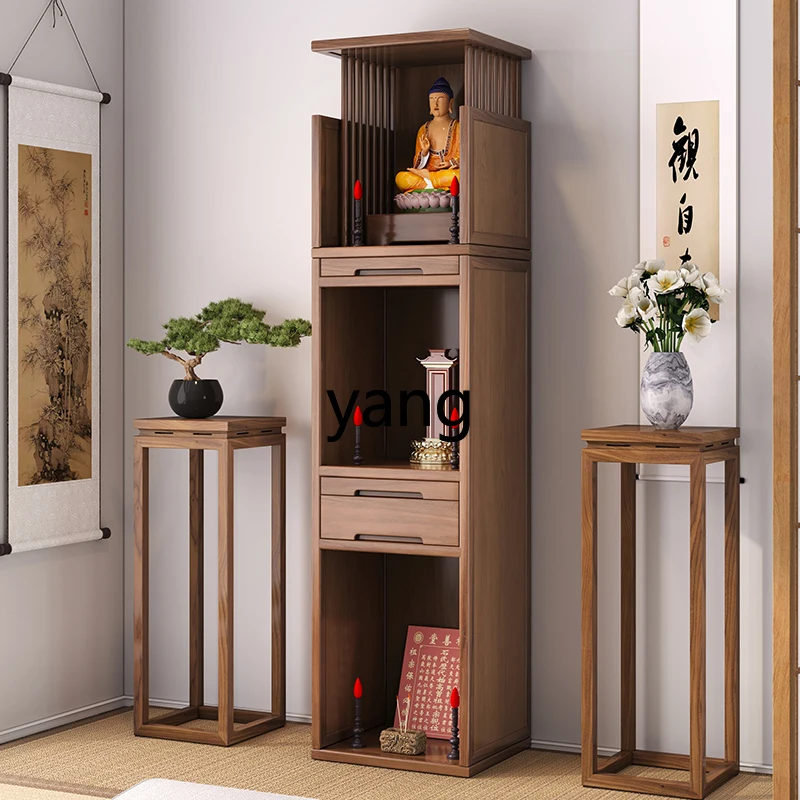 xyy shrine cabinet three-layer household Buddhist niche vertical cabinet living room Buddhist cabinet modern and simple