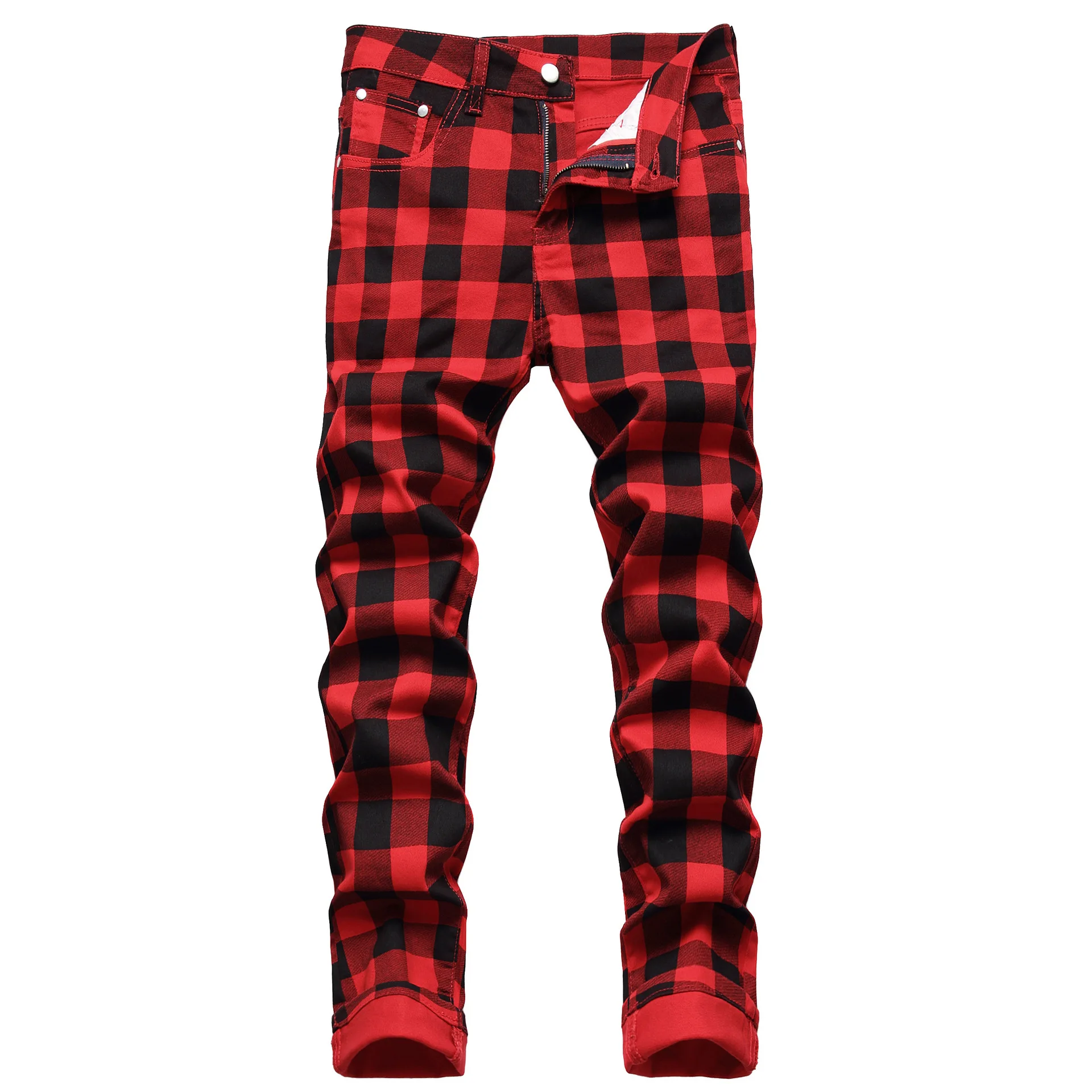 Xmas Red Christmas Jeans Stretch Slim