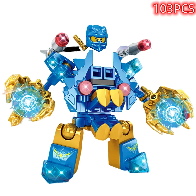 War Armor Mech Ninja Mini Model Action Figures Building Blocks Compatible Anime Toy Halloween Christmas Birthday New Year Gift