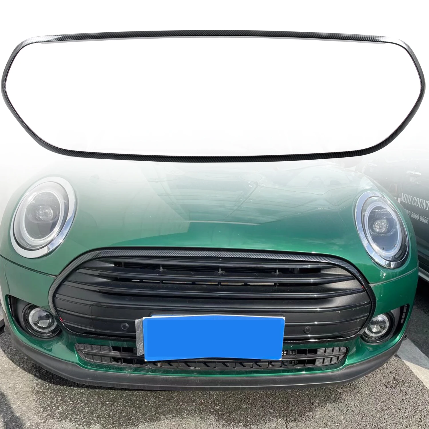 

Car Accessories For Mini Clubman F54 2022 2023 ABS Exterior Front Center Mesh Grille Grill Cover Radiator Strip Trim 1pcs