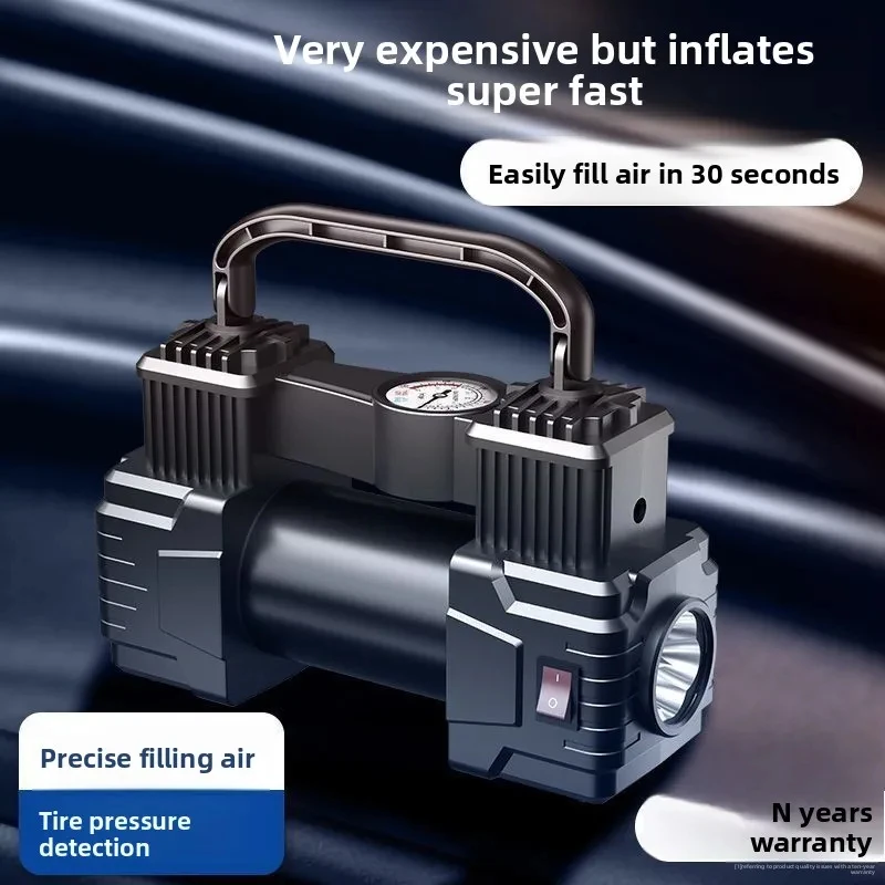 12V High-Pressure Car Air Pump 3-Minute Tire Inflation LED Display Portable Electric Tire Inflator for Cars Emergency Fla Fix‌