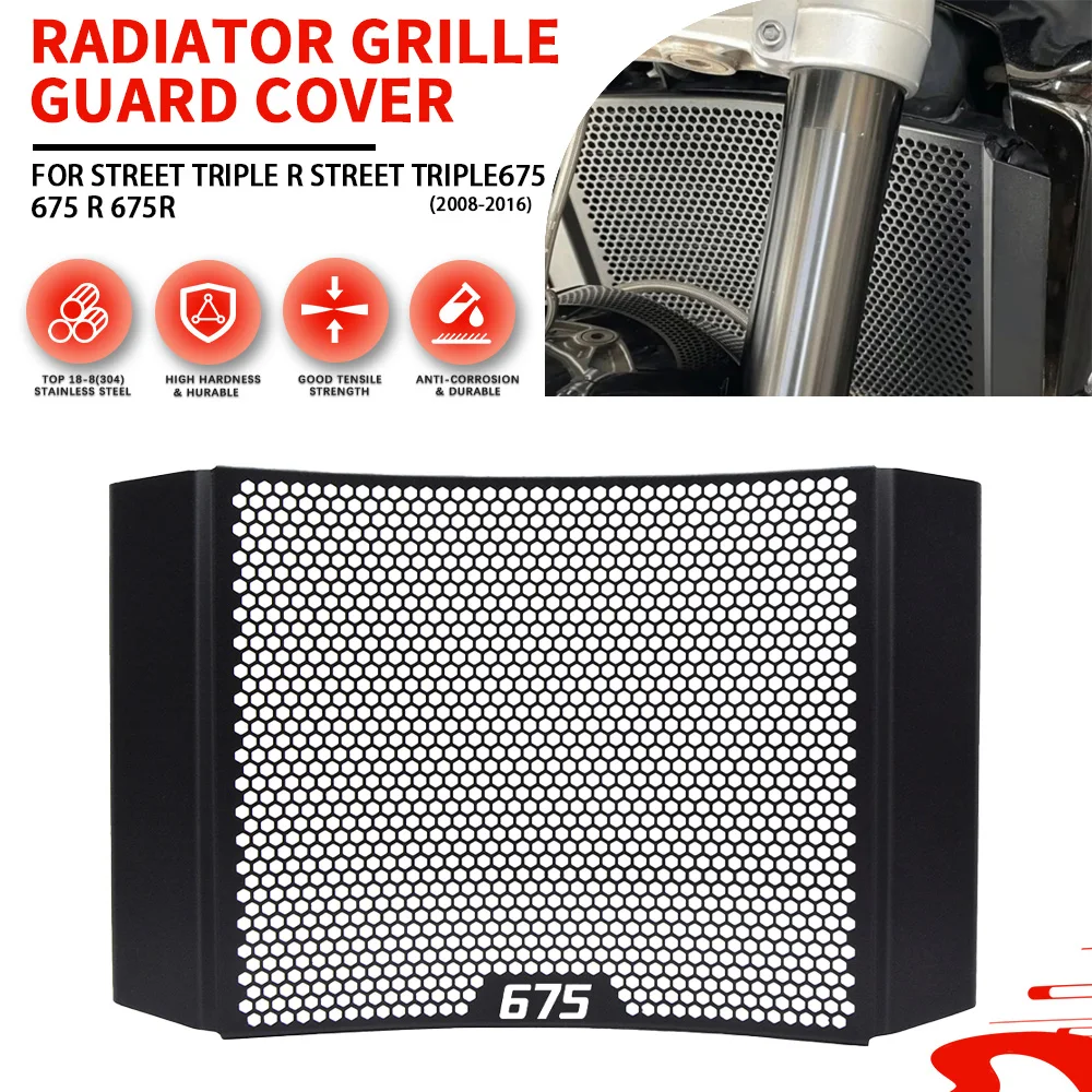 Motorrad Für Street Triple R Street Triple 675 675 R 675R 2008 2009 2010 2011 2012 2013 2014-2016 kühler Schutz Grille Abdeckung