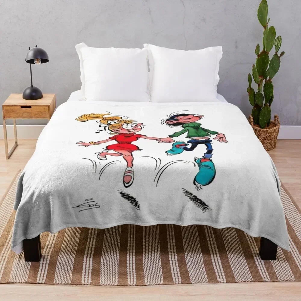 Gaston lagaffe Throw Blanket Designers Bed Fashionable Decoratives Personalized Gift Blankets