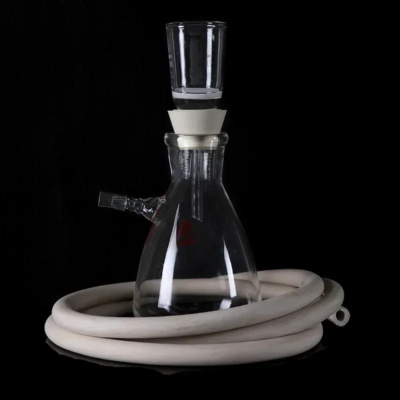 Laboratory Glass Vacuum Filter 250ml/ 500ml/1000ml Filter Bottle + Core Funnel + Hose + Stopper