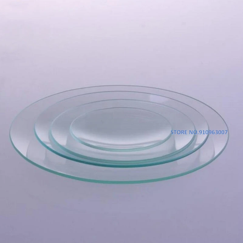 10pcs/lot Glass Watch Dish Flat Surface 45/60/80/90/100/120/150/180/200mm Labware Disk for Laboratory