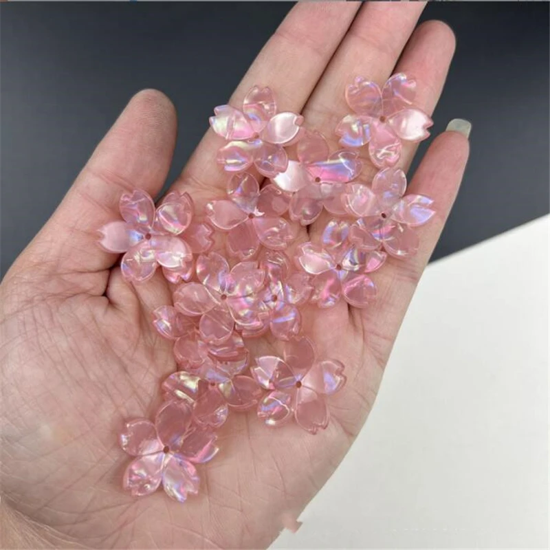 10Pcs/Lot New Retro Acetic Acid 24MM Flower Torus Charm Connectors Diy Earrings Jewelry Making Resin Acessories Material