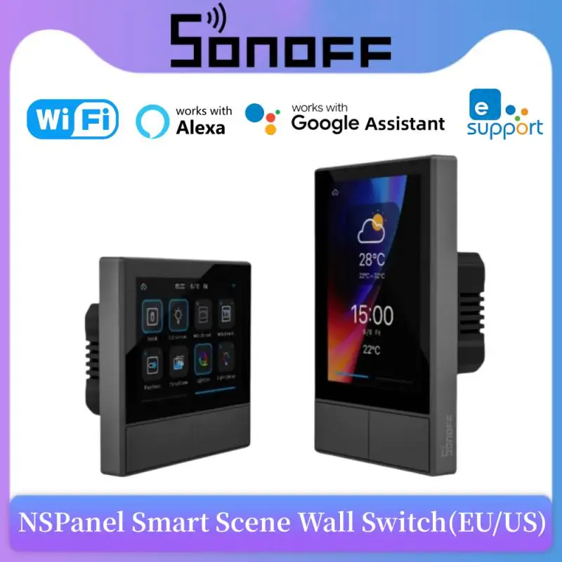 

SONOFF NSPanel EU/US WiFi Smart Scene Wall Switch Smart Scene Via Ewelink-Remote Control Voice Control Via Alexa Google Home