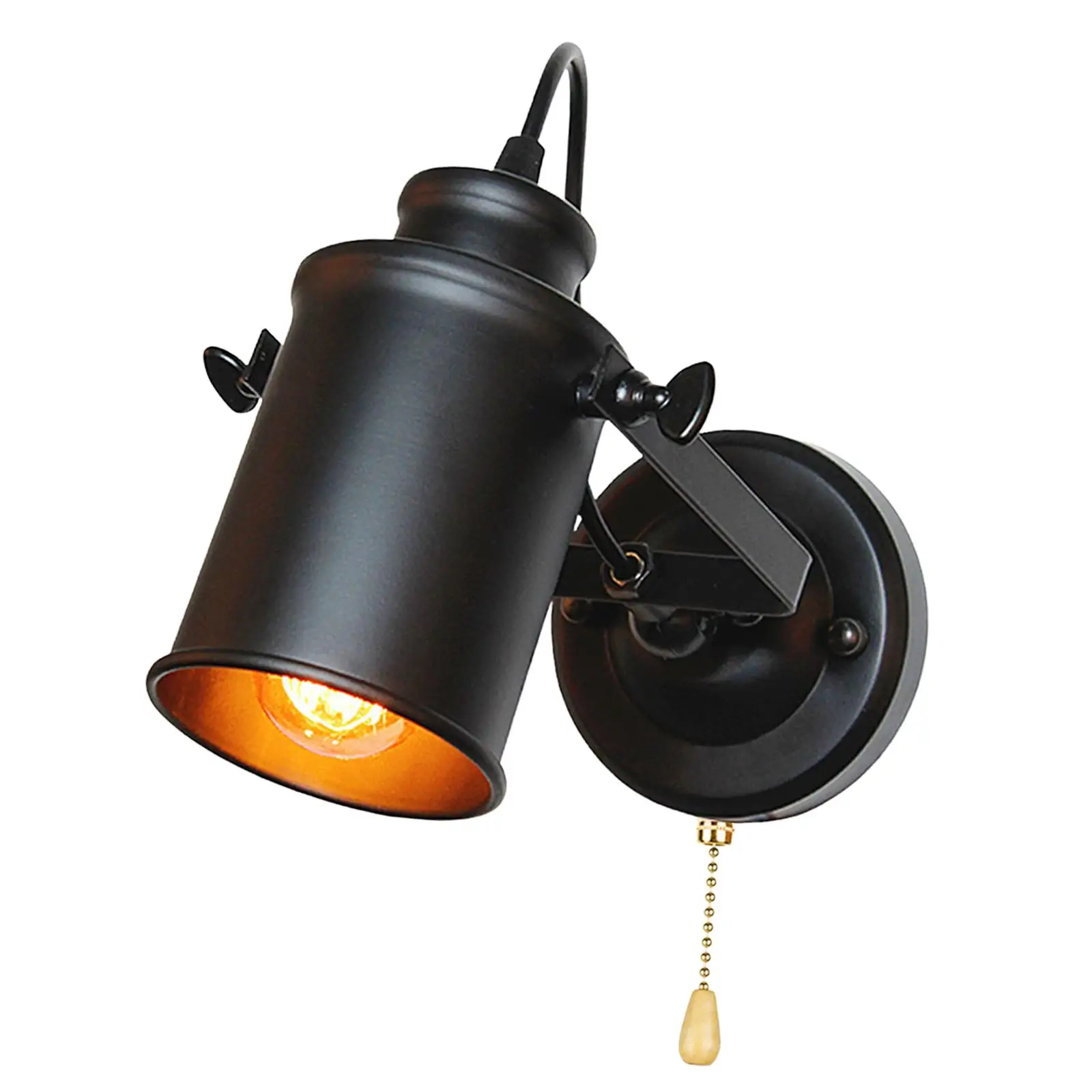Industrial Metal Wall Sconce Farmhouse Wall Light Vintage for Aisle Restaurant (Bulb Not Included)