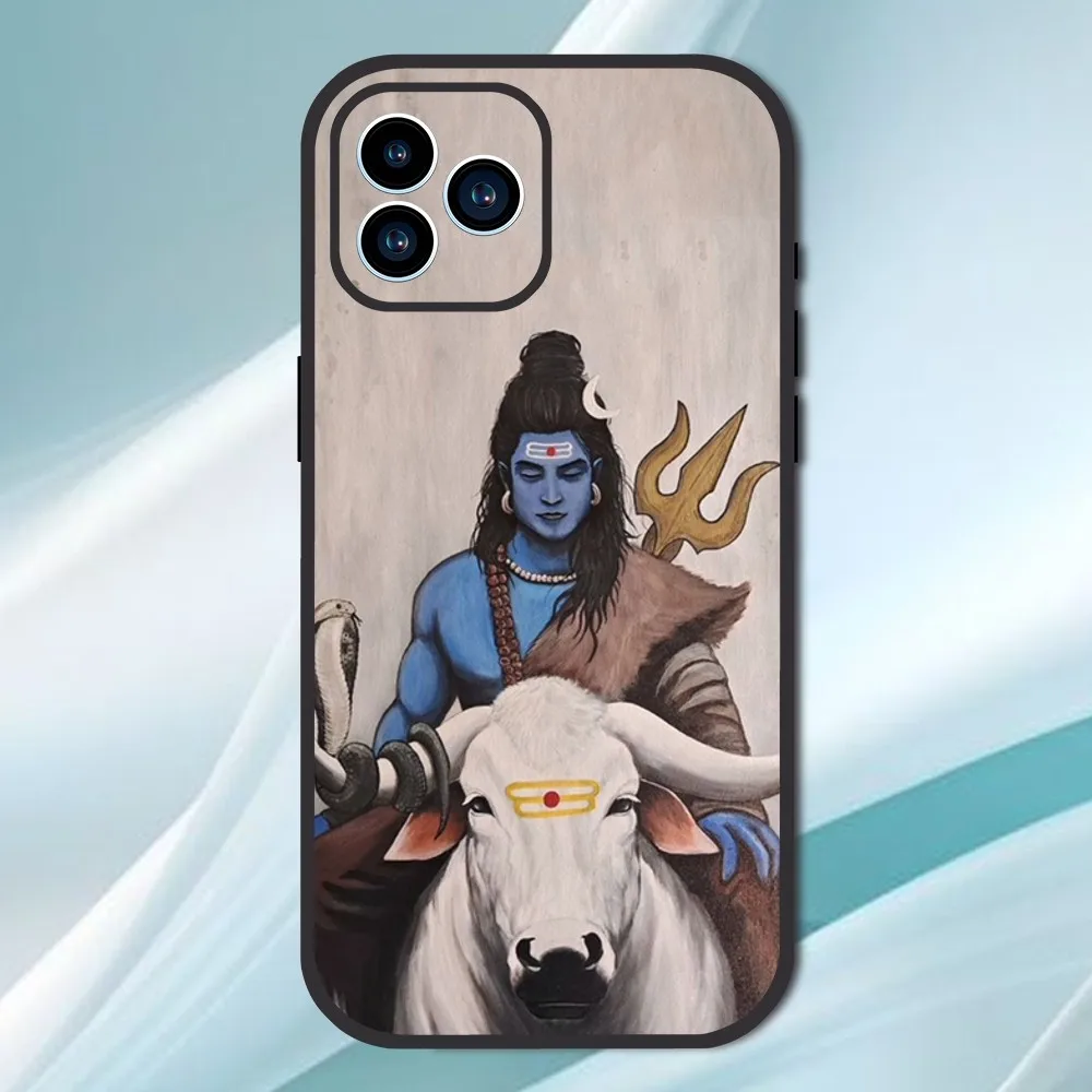 Lord Shiva Hindu God Buddha Phone Case For iPhone 13 12 11 14 15 Pro XS Max XR X 8 7 6S 6 Plus Soft Back case