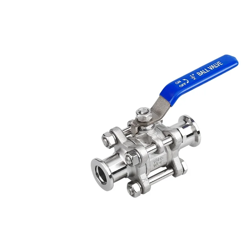 KF 16 25 40 50 Vacuum Ferrule SUS 304 316L Stainless Steel Sanitarry Full Port Shut Off Ball Valve Homebrew