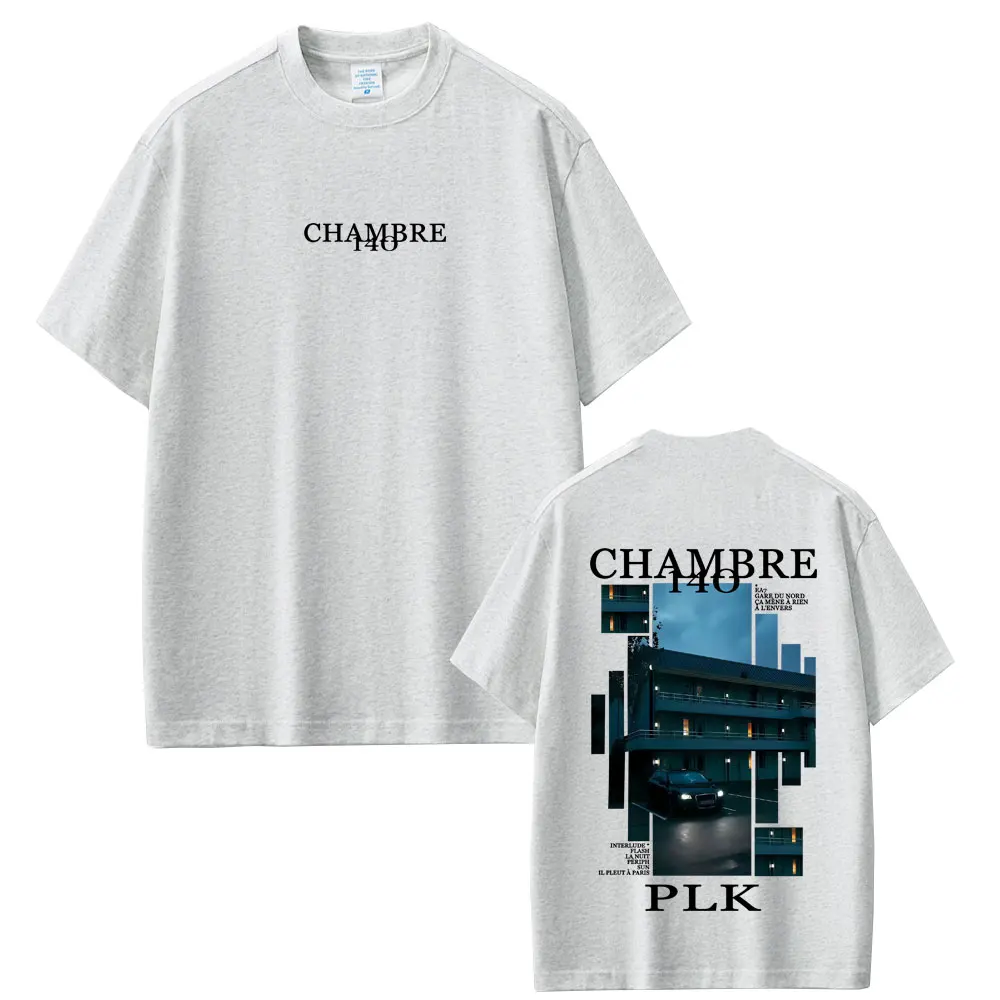 مغني الراب PLK Chambre 140 ألبوم الجرافيك التي شيرت الصيف الرجال النساء الهيب هوب موضة موسيقى البوب تي شيرت الذكور خمر المتضخم الشارع الشهير