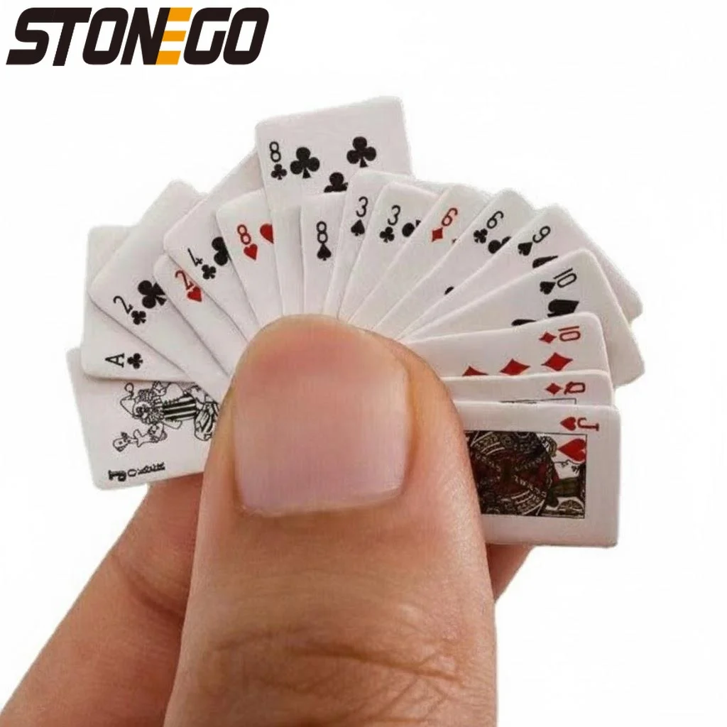 

Mini Poker Cards Fun Decoration Cute Toys Random Style Portable Gambling Cards Entertainment